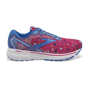 Brooks Ghost 14 Womens Road Running Shoes Red/Blue/White | USA-VDF402635